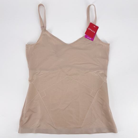 NEW SPANX SPANXshape™ Invisible Cami Size Large Champagne Beige Smoothing NWT - Picture 2 of 11